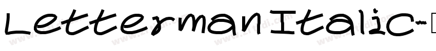 Letterman Italic字体转换